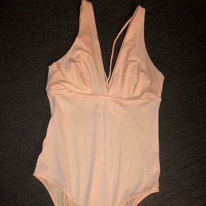 Aerie light pink bodysuit (size m)